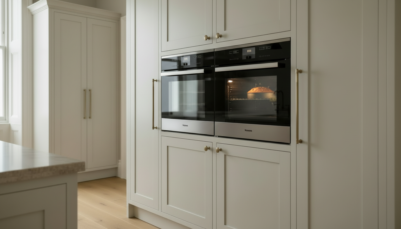 Oven detail in classic bespoke kitchen – London Victorian townhouse – Chris Cimer